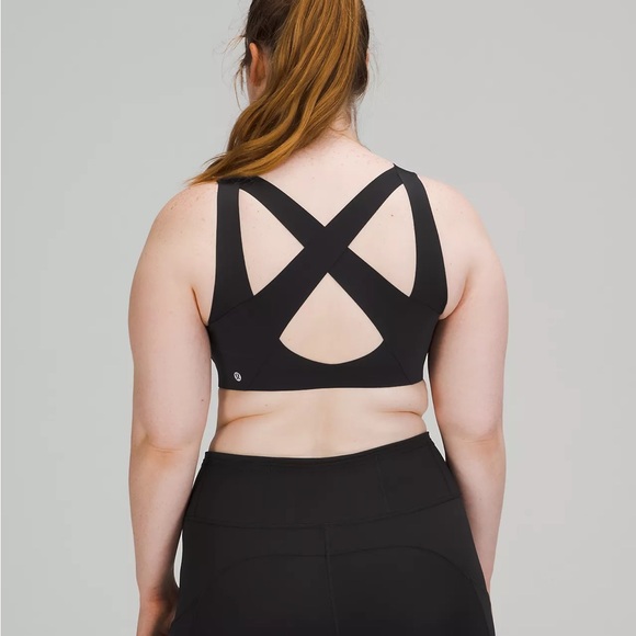 Enlite Front-Zip Bra High Support, A–DDD(E) Cups 32DD Burgundy - Picture 2 of 5